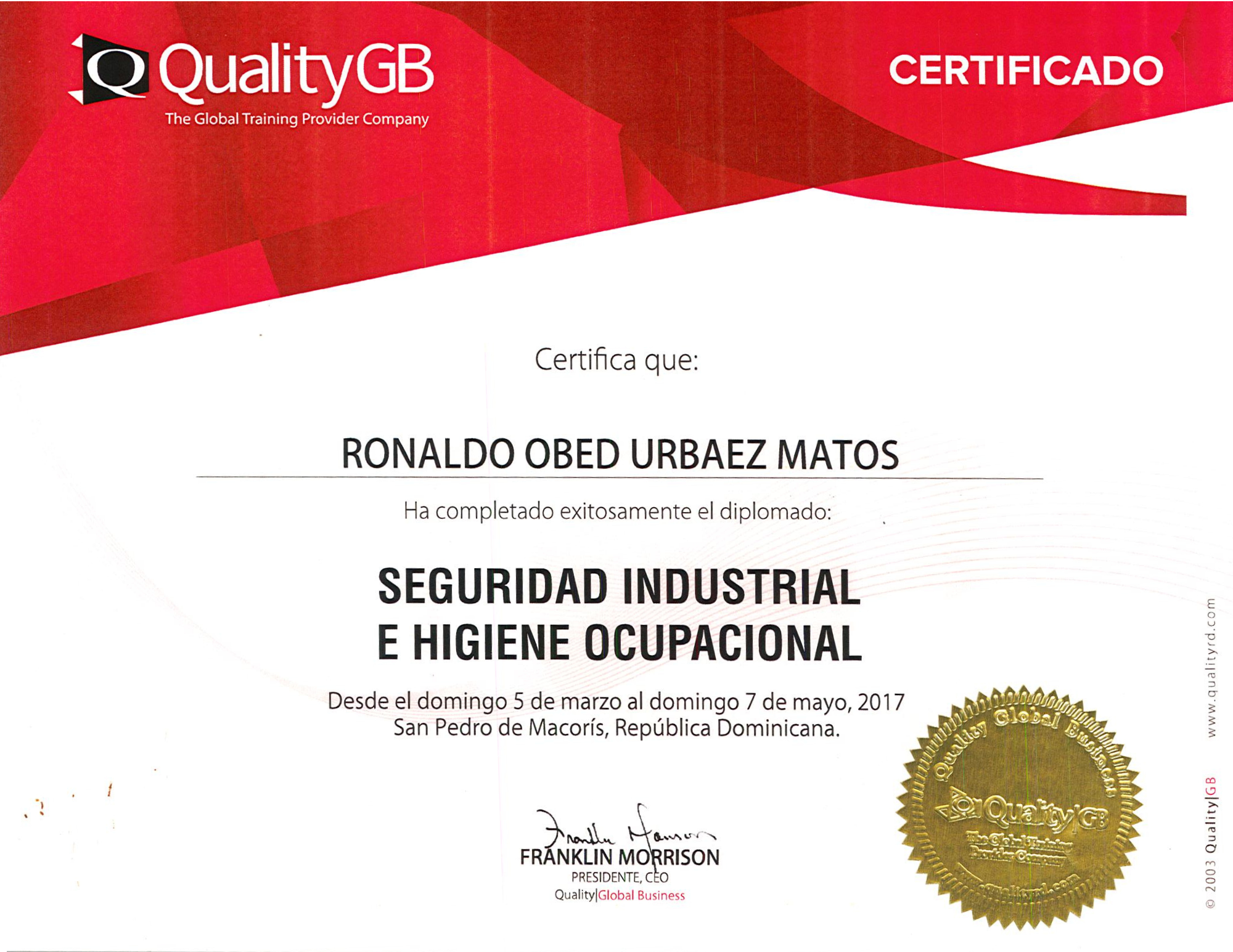 Certificado Salud 5